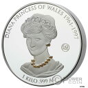 ダイアナ プリンセス オブ ウェールズ 60 歳の誕生日 1Kg シルバー コイン 10000 Fr コート アイボリー 2021Diana Princess ...