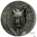 ウルフ プレデターズ 3オンス シルバー コイン 5000 フラン コートジボワール 2021Wolf Predators 3oz Silver Coin 50...