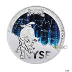 【極美品/品質保証書付】 アンティークコイン コイン 金貨 銀貨 [送料無料] 200th Anniv. NYSE ニューヨーク証券取引所 8オンス シルバー コイン カメルーン 2017- show original title