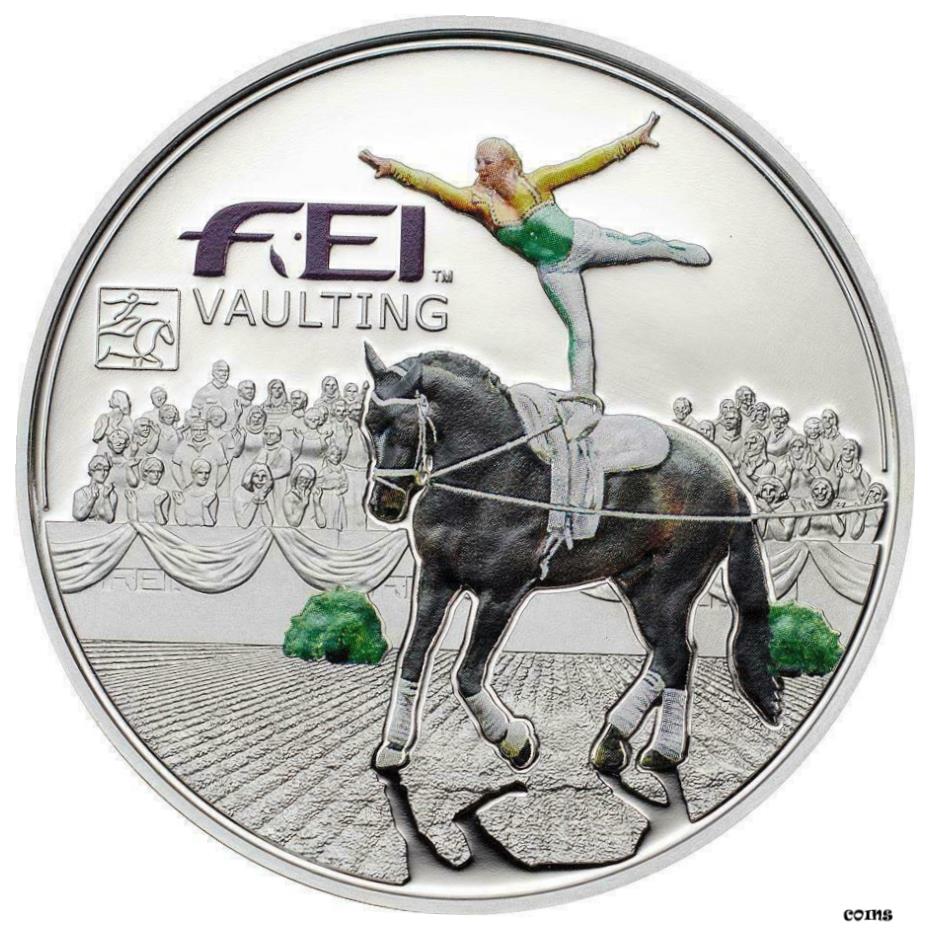  アンティークコイン コイン 金貨 銀貨  Andorra 2013 5 Dinners FEI-Disciplines Vaulting Silver Coin