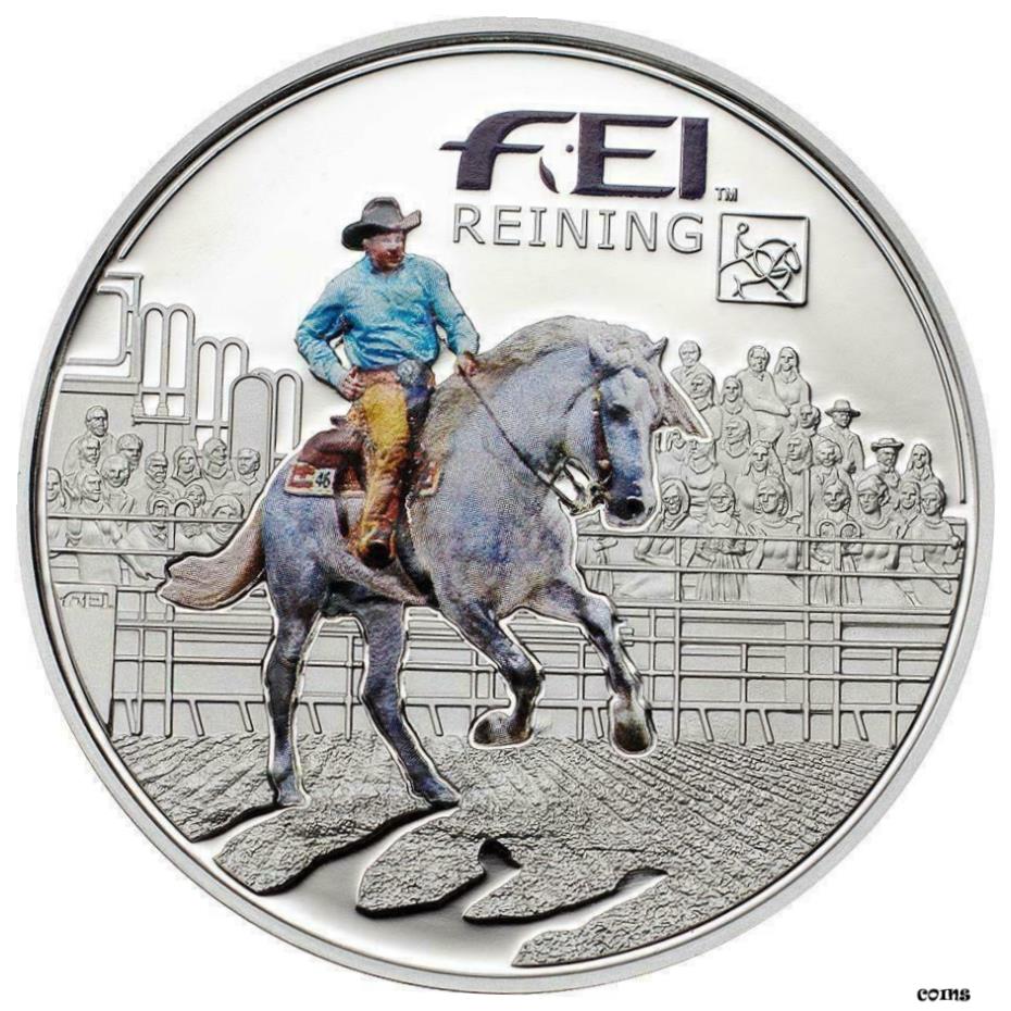  アンティークコイン コイン 金貨 銀貨  Andorra 2013 5 Dinners FEI-Disciplines Reining Silver Coin