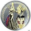 ゲルマニア 2019 5 マーク ゲルマニア & ブリタニア - ルテニウム 1 オンス銀貨Germania 2019 5 Mark Germania & Britannia - Ruthenium 1 Oz Silver Coin