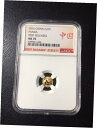 2016年 パンダゴールドコイン 1グラム金貨 NGC MS70 初登場!とても珍しいです!2016 Gold Panda Coin 1 Gram Gold Coin NGC MS70 First Release! Very rare!