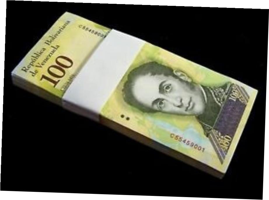 ڶ/ʼݾڽա ƥ    [̵] Venezuela, 2017, 100000 Bolivares, P-100b4, UNC Banknotes 1 Bundle (100 pieces)