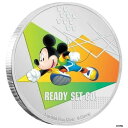 ディズニー ミッキーマウス レディースセット GO! - 2020 1オンス ファイン シルバー コイン - 新品 NZ 新品同様Disney Mickey M...
