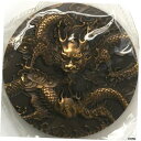 中国上海造幣局 2011 ドラゴン真鍮メダル 90mm COAChin...(3)