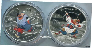 中国 2011 古典文学作品 沼地の無法者 カラー銀貨 2x1オンスChina 2011 Classical Literary Works Outlaw of the Marsh Color Silver Coin 2x1oz