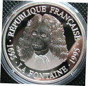 フランス 100 フラン 1995 シルバー プルーフ コイン 300 周年記念 La Fontaine COAFrance 100 Francs 1995 S...