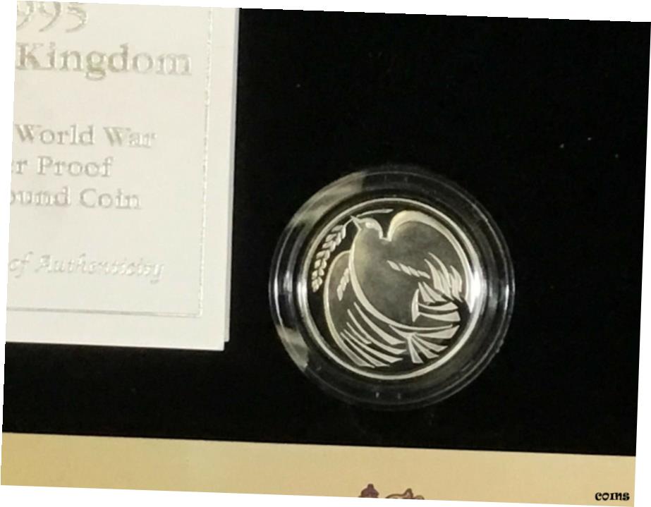 ڶ/ʼݾڽա ƥ    [̵] 1995 Great Britain 2 Pounds 50th Anniversary - End of World War II Silver Coin