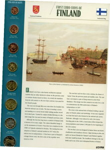 1999-2001 フィンランドの最初のユーロ硬貨 8 コイン セット1999-2001 First Euro Coins of Finland 8 Coin Set