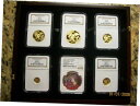 2008 チャイナ ゴールド パンダ プレステージ 6 コイン セット + COA PRFCT NGC MS 70 ポップ 2 ミント 5002008 Chin...
