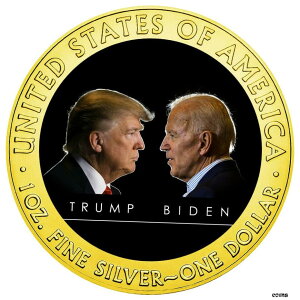 アメリカン シルバー イーグル トランプ vs バイデン 討論会 大統領 $1 リバティ 2020 コイン 1オンスAmerican Silver Eagle Trump vs Biden Debate President $1 Liberty 2020 Coin 1oz