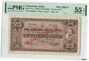 【極美品/品質保証書付】 アンティークコイン 硬貨 オランダ インディ 25 Gulden 1931 標本 インドネシア ピック 71s PMG AU/UNC 55 EPQ- show original title 送料無料 oof-wr-6857-58