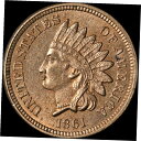 1861年 インディアンセントチョイス BU 見事なアピール 強いストライク1861 Indian Cent Choice BU Great Appeal Strong Strike
