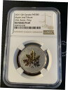 2021 カナダ $300 メープルリーフ 25th Ann 1オンス 9995 プラチナコイン-NGC REV PF 692021 Canada $300 M...
