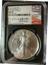 2021 NGC MS70 紋章シルバー イーグル FDOI ELIZABETH JONES 11TH CHIEF ENGRAVER 0912021 NGC M...