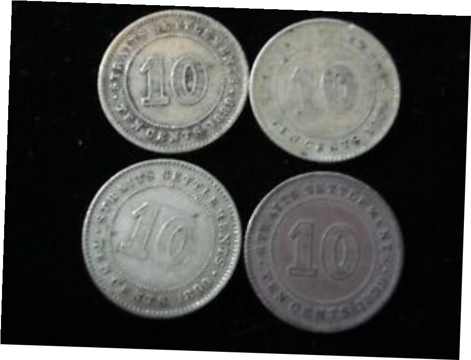 ڶ/ʼݾڽա ƥ    [̵] Straits Settlement 1884 1889 1899 1890 10 Cents Lot #B10