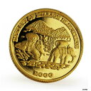 【極美品/品質保証書付】 アンティークコイン コイン 金貨 銀貨 [送料無料] Laos 2000 kip Dynasty of Million Elephants proof gold coin 2000