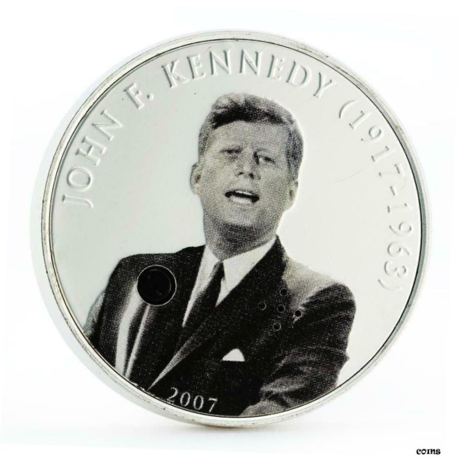  アンティークコイン コイン 金貨 銀貨  Mongolia 500 togrog Famous Politicians series John F. Kennedy silver coin 2007