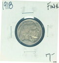 1918-P バッファローニッケル?大丈夫?素敵なコイン?1918-P Buffalo Nickel? Fine? Nice coin?(3)