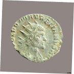 【極美品/品質保証書付】 アンティークコイン コイン 金貨 銀貨 [送料無料] AURELIAN (Head of CLAUDIUS II) シルバー アントニニアヌス ローマ, 270 A.D. APOLLINI コンズ- show original title