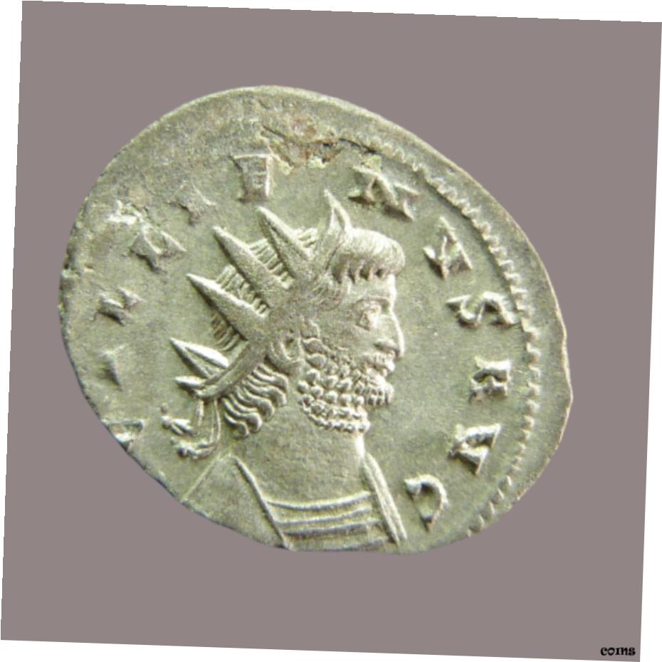 ڶ/ʼݾڽա ƥ    [̵] GALLIENUS Silver Antoninianus Roma Mint, 266 A.D. - IOVI STATOR-RIC 216- show original title