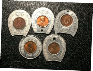 5 幸運のトークン汎アメリカ博覧会と未流通の 1929 ペニー5 Good Luck Token Pan-American Expo and Uncirculated 1929 Penny