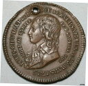 【極美品/品質保証書付】 アンティークコイン コイン 金貨 銀貨 送料無料 1795年 Louis XVII Dauphine Marie Antoinette Queen Death Medal France （ 21053103 R ）- show original title