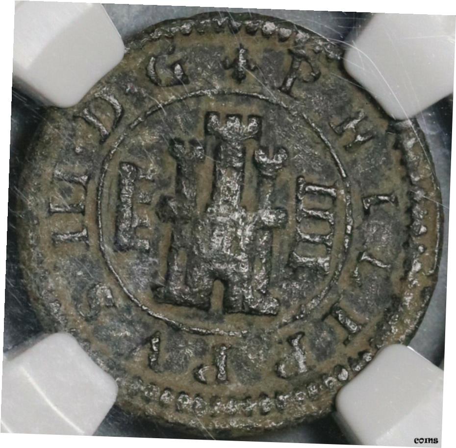  アンティークコイン コイン 金貨 銀貨  1608 NGC VF 35 スペイン 4 Maravedis Philip III セゴビア ライオンキャッスルコイン （ 21012404 C ）- show original title