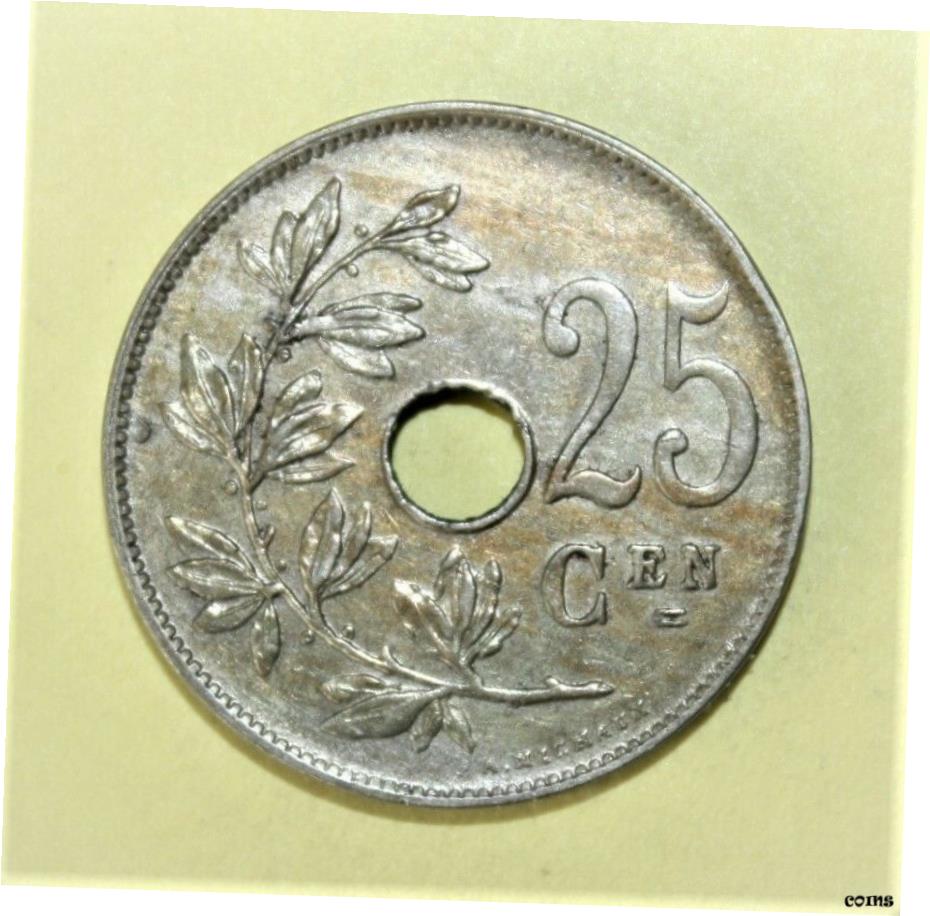 【極美品/品質保証書付】 アンティークコイン コイン 金貨 銀貨 送料無料 Belgium 25 Centimes 1913 未流通コイン-ベルギー- show original title