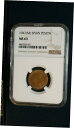 1947年(54年) スペイン ペセタ NGC MS63 未流通 1Pコイン 爆売り価格!1947 (54) Spain Peseta NGC MS63 Uncirculated 1P coin Fast sale price!