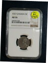 1927 カナダ ニッケル NGC AU55 5C コイン セール中!1927 Canadian Nickel NGC AU55 5C Coin Sale No...