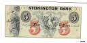  アンティークコイン コイン 金貨 銀貨  $5 Connecticut Stonington バンク 新型 18XX フェイド Vゴッド 海 レッド 5種- show original title