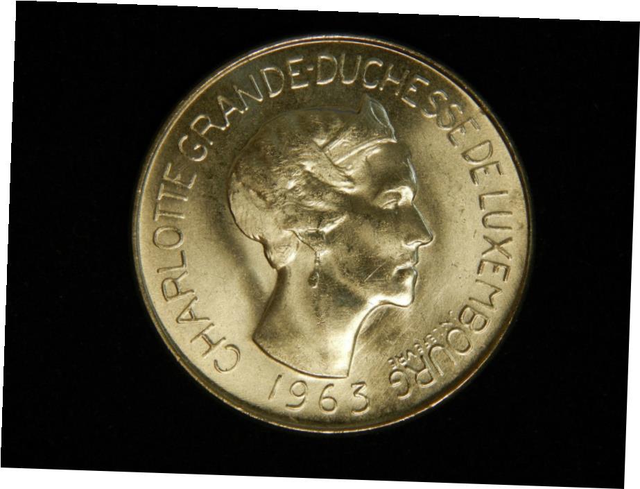 ڶ/ʼݾڽա ƥ    [̵] 1963 Luxembourg 100 Francs Silver BU Grand Duchess Charlotte * PQ *- show original title
