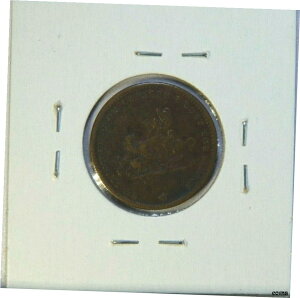 1837 年 イギリス - ウィリアム 4 世の風刺トークン「自由の踏み台」。1837 England - William IV Satirical Token, "The Springboard of Liberty".