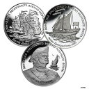 ロシア 3 メダル ND(1996) 「ロシア艦隊創立 300 周年」プルーフ セットRUSSIA 3 Medals ND(1996) '300th Anniv...