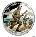  アンティークコイン コイン 金貨 銀貨  SOLOMON ISLANDS $10 2015 Silver PF WWI Gallipoli Landing 1915 Mint Packaging