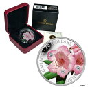 カナダ 20 ドル 2012 シルバー 1オンスプルーフ「シャクナゲ」スワロフスキークリスタル付きCANADA 20 Dollars 2012 Silver 1oz. Proof 'Rhododendron' w/Swarovski Crystals