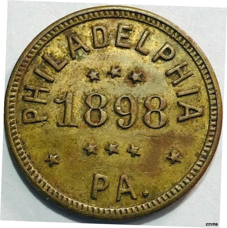  アンティークコイン コイン 金貨 銀貨  1898年 第三区 ポーランド アメリカン 共和党 クラブ フィラデルフィア ペンシルバニア トークン- show original title