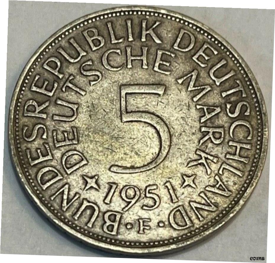 ڶ/ʼݾڽա ƥ    [̵] ɥ - 5 Deutsche Mark - 1951F-...