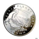 【極美品/品質保証書付】 アンティークコイン コイン 金貨 銀貨 送料無料 Isle Of Man Preserve Planet Earth Egrets 1995 One Crown BU- show original title