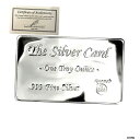 1オンスのピロメット - シルバーカード - 999+ ファインシルバー - 財布にフィット - 証明書付き1 oz Pillomet - Silver Car...