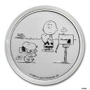 2021 スヌーピー&チャーリーブラウン バレンタイン 1オンス シルバー ラウンド ピーナッツ シリーズ キャップ付き2021 Snoopy & Charlie Brown Valentine 1oz Silver Round Peanuts Series with Cap