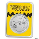 2021 スヌーピー&チャーリーブラウン バレンタイン 1オンス シルバー ラウンドピーナッツシリーズ TEP2021 Snoopy & Charlie Brown Valentine 1oz Silver Round-Peanuts Series TEP