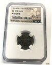 スペイン植民地時代のエル・カザド 送料無料本物!アンティークの海賊コイン!本物のNGC!Spanish Colonial El Cazado Free Shipping Real! Antique pirate coin! Genuine NGC!
