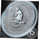 2004 オーストラリア旧暦申年 1 オンス銀貨シリーズ I カプセル付き2004 Australian Lunar Year of the Monkey 1oz Silver Coin Series I with Capsule(3)
