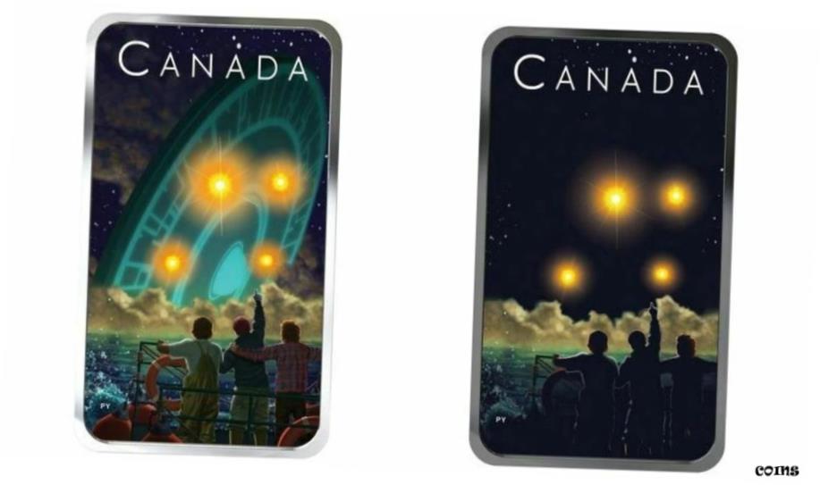  アンティークコイン コイン 金貨 銀貨  2019 Shag Harbour UFO Incident #2 - $20 Glow-in-the-Dark Pure Silver Coin Canada