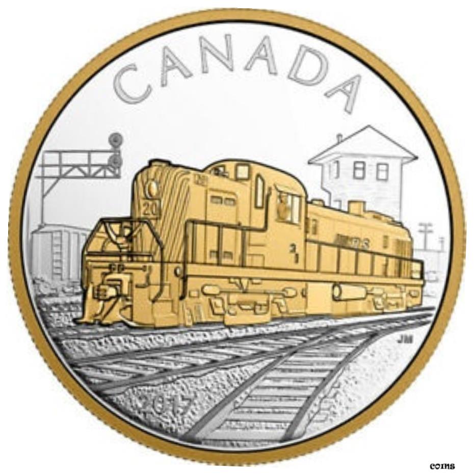  アンティークコイン コイン 金貨 銀貨  2017 'The RS20 Locomotive' Gold-Plated Prf $20 Fine Silver 1oz. Coin(18159) OOAK