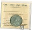 ڶ/ʼݾڽա ƥ    [̵] ICCS Canada 1913 25ct Coin; EF-40 ; Certificate No- PJ 900 ; LHM