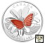 ڶ/ʼݾڽա ƥ    [̵] 2017 Colourful Wings of a Butterfly with Agate'Prf $20 Fine Silver (NT) (17849)